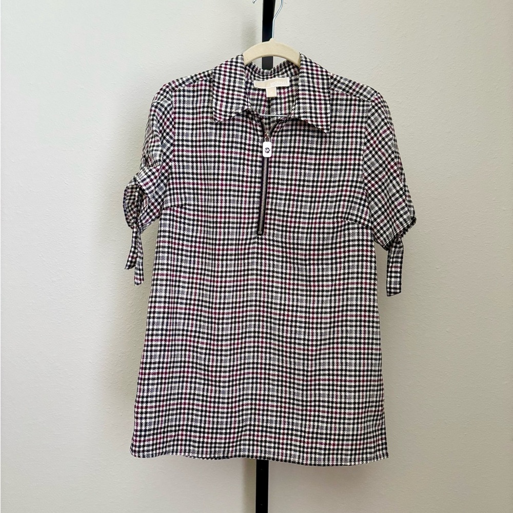 Michael Kors Quarter Zip Blouse